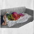 thumbnail image 6 of Diamond Soft Flannel Fleece Throw Blanket, Heart Shape Colorful Diamond Love is Precious Romance Marriage Couples Print, Cozy Plush for Indoor and Outdoor Use, 60" x 80", Multicolor, by Ambesonne, 6 of 6