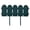 Green, variant on Evelyne Garden Border Edging: Wooden Grain Fence Dog Ear Design - Landscaping Fence Liner Lawn Edge Barrier - Decorative Lawn Landscape Panels Elements -Landscaping Edging (Timber, 20ft.)