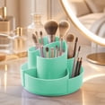 thumbnail image 6 of Rotating Pen Holder, 360 Degree Spinning Desk Organizer with 5 Compartments, Multi Storage Box for Office Supplies, Pencils, Markers, Scissors and Makeup Brushes, Compact Desktop Stationery Caddy, 6 of 7