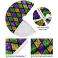 thumbnail image 5 of SKYSONIC Mardi Gras Christmas Tree Skirt Tree Skirt for Holiday Party Home Christmas Day Ornaments 48", 5 of 6
