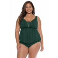 thumbnail image 2 of BECCA ETC Womens Plus Size Color Play Tankini Swim Top;1X, 2 of 3