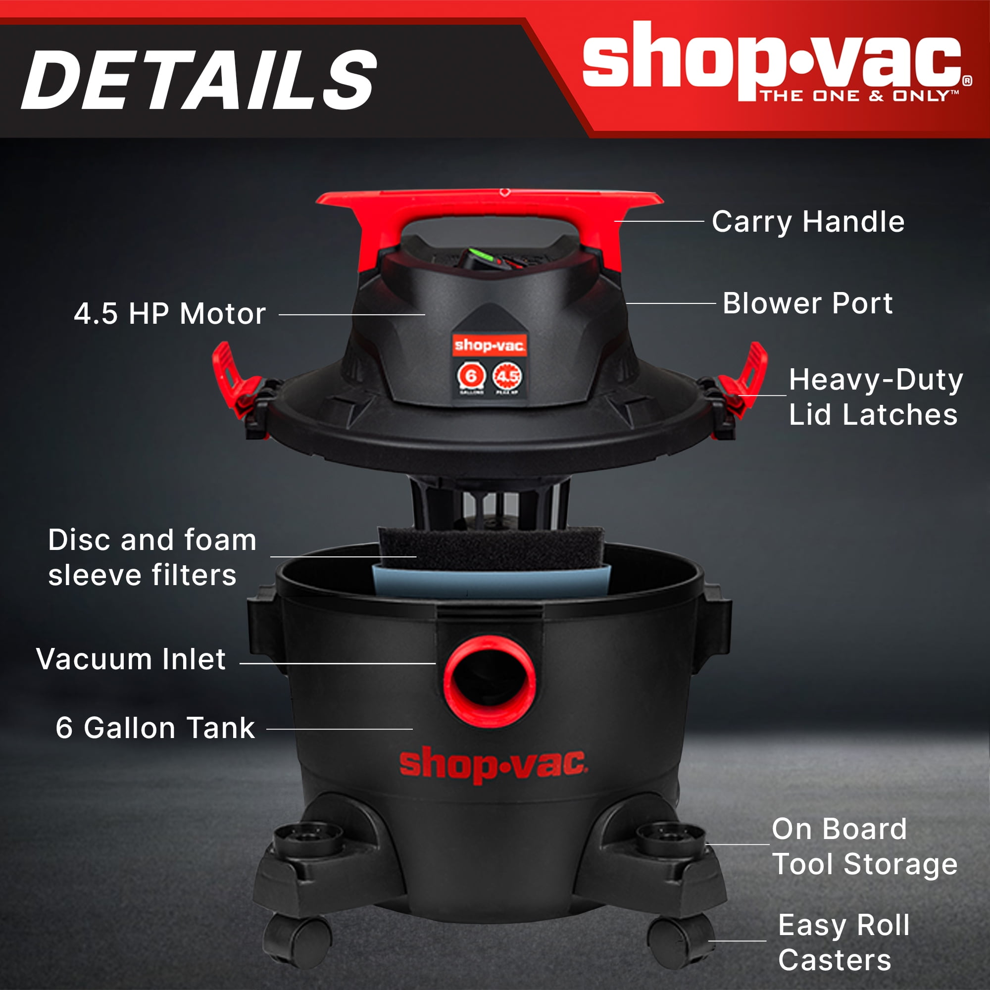 Shop-Vac 6G 4.5HP Wet Dry Vac
