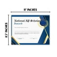 thumbnail image 3 of AP Scholar Awards Certificates Mixed 30pk 8.5x11 10 AP Scholar, 10 with Honors, 5 with Distinction, 5 National Scholar Graduation Cord Test Scores Exam, 3 of 5