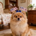 thumbnail image 6 of 4th of July Decorations Pet Bowknot Hat,Patriotic Pet Apparel Hat Headband Decor For Small Medium Dogs Cats Party,Photo Shooting,Holiday Gathering,5.12x4.33x1.26 Inch, 6 of 6