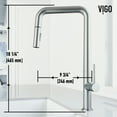 thumbnail image 4 of VIGO Parsons Single Handle Pull-Down Sprayer Kitchen Faucet in Stainless Steel, 4 of 14