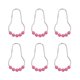 thumbnail image 1 of 12 Pcs Colored Roller Shower Curtain Rings Acrylic and Iron Plating Curtain Hooks Rust-Resistant Shower Curtain Rings for Bathroom Shower Rod (Rosy), 1 of 3