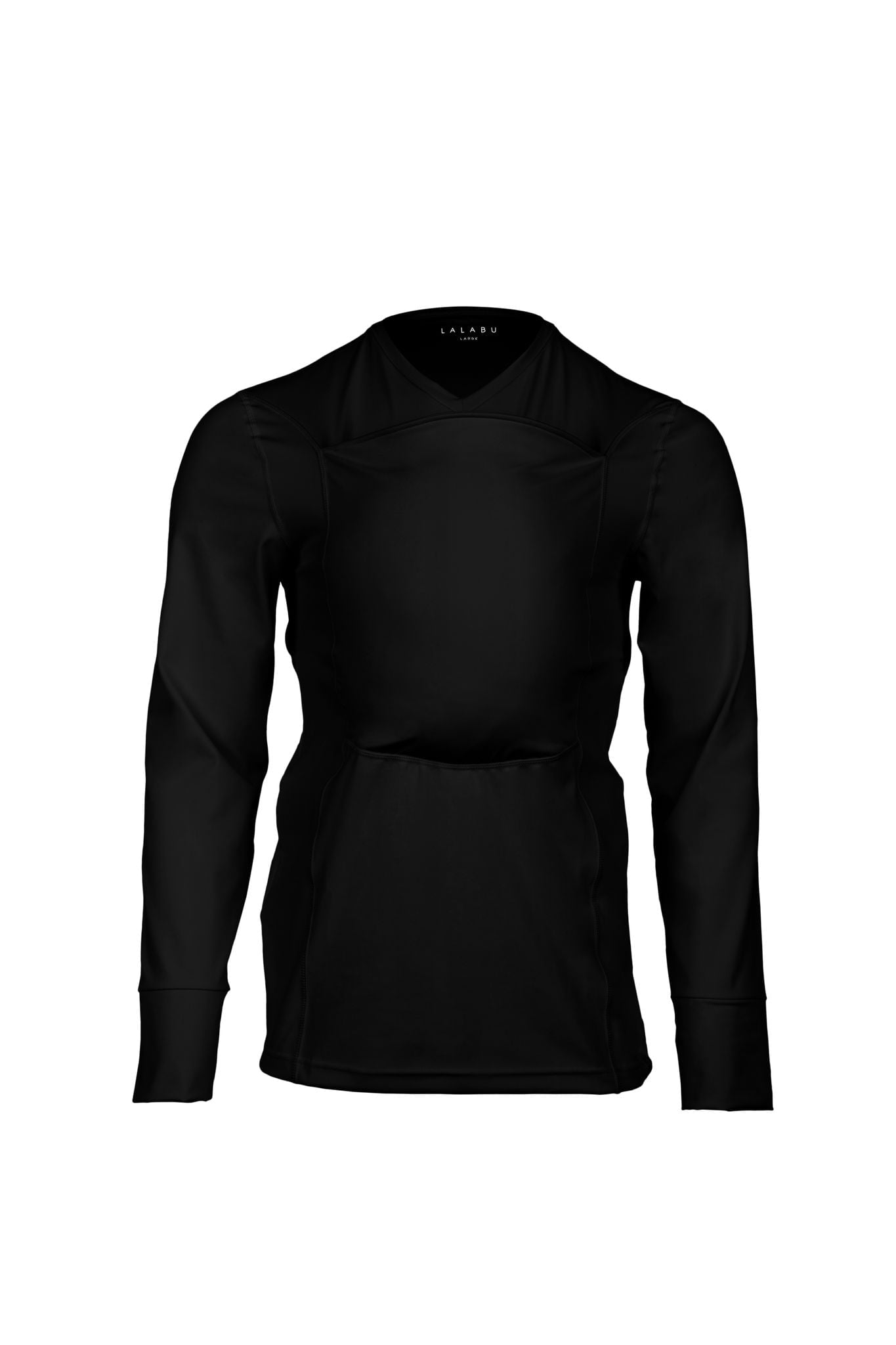 Lalabu Long Sleeve Dad Shirt | Baby Carrier | Baby Wrap | Babywearing | for Dads | Large | Black