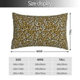 thumbnail image 2 of Fuzoiu Leopard Print Pillow Case with Hidden Zipper,Pillow Covers,Soft and Comfortable Pillowcase-14"x20", 2 of 6
