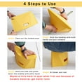 thumbnail image 2 of Koofull Taburete plegable portátil para camping, senderismo, silla plegable ligera para viajes, reuniones, barbacoa, metro, mochilero, al aire libre, orinal en cuclillas, ultraligero, mini (verde), 2 of 5