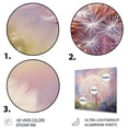 thumbnail image 3 of Designart "Purple Dandelion love expression II" Landscapes Metal Wall Decor, 3 of 5