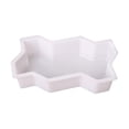 thumbnail image 6 of Concrete Molds for Walkways, Paver Molds for Concrete, 12X8 In, Wavy Edge, Plastic, Backyard Patio, White, 1 Pc, 6 of 7