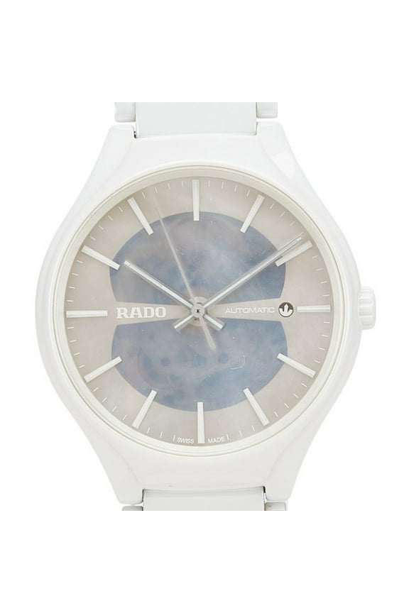 Pre-Owned Rado True Open Heart Watch 734.0106.3.001 Automatic White Dial Ceramic... (Good)