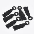 thumbnail image 2 of 5pcs Polyester Tassel Big Decorations Black 98~110x24~26x10~15mm Hole: 14mm, 2 of 2