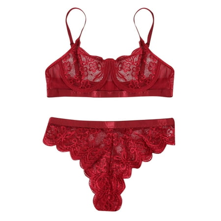

Lingerie for Women Fashion Lace Underwear Sleepwear Steel Ring Pajamas Garter
