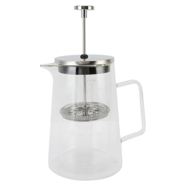 French Press Coffee Pot, Cafetera de Press French Press de Grado AlimioTio de 650 ml Para Estudio