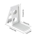 thumbnail image 2 of Collapsible ABS Plate Drainer with Slots Kitchen Non-slipping Pot Lids Holder Multifunctional Pot Cover Holder, 2 of 6