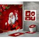 thumbnail image 2 of Cortinas de ducha para baño con impresión digital HD, de poliéster, impermeables y navideñas, 2 of 6