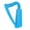 Blue, variant on 8 String Lyre Harp Portable Beginner Wood Harp with Tuning Wrench Professional Stringed Musical Instruments Enduring