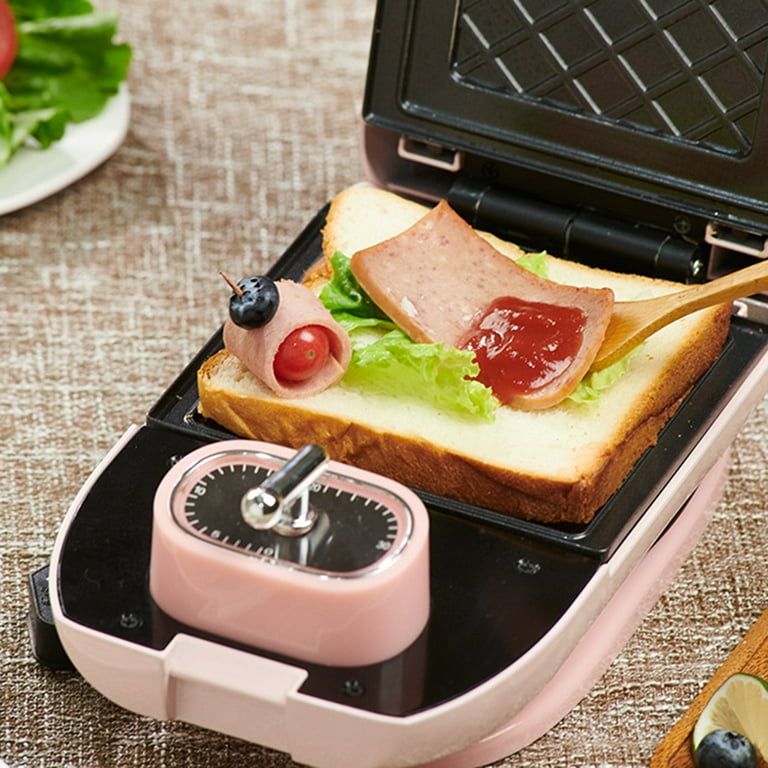 Mini Sandwich Maker 3 in 1 Electric Toaster Waffle Maker Breakfast Machine  Pancake Egg Multi Double Heated Toaster Baking Oven