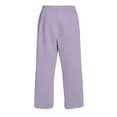 thumbnail image 7 of Dwelliawo Men's Baggy Sweatpants Elastic Waist Straight Leg Workout Pant Athletic Fleece Lightweight Sweatpants with Pocket Winter Loose Pants Light Purple XL, 7 of 7