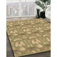 thumbnail image 2 of Ahgly Company Indoor Square Patterned Yellow Orange Area Rugs, 5' Square, 2 of 6