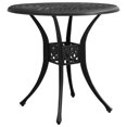 thumbnail image 1 of vidaXL Garden Table Black 78x78x72 cm Cast Aluminium, 1 of 4