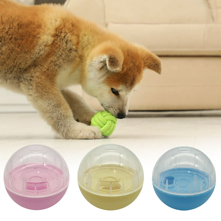Opolski Pet Activity Treat Ball Toy Ball Adjustable Dog Treat Dog Ball Treat  Dispensing Dog Toys Transparent Surface Leaking Food Pet Interactive  Leaking Treat Toy for Home Use 