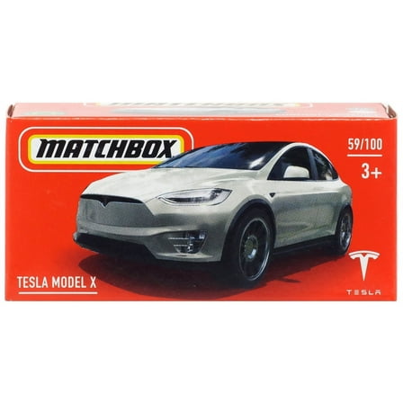 Mattel Matchbox Drive Your Adventure Tesla Model X Diecast Car Play Vehicle, 3  Yrs, Diecast White