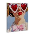 thumbnail image 2 of Stupell Industries Art Deco Romantic Red Heart Glasses Canvas Art, 16 x 20, by The Prints Vibe, 2 of 8