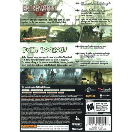 Fallout 3 Add On/Brkn Steel (Xbox 360) - Pre-Owned