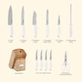 thumbnail image 3 of Cuisinart C77SSW-12P - Juego de cuchillos de bloque de 12 piezas con cuchillas de acero para corte preciso, ligero, acero inoxidable, duradero y apto para lavaplatos, C77SSW-12P, 3 of 6