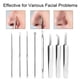 thumbnail image 3 of Blackhead Removers Comedone Pimple Removal Extractors Acne Blemish Needles Tool Kit Tratamiento para Whitehead Popping Zit Nose Face Skincare, 8 en 1 con estuche de metal Vhermosa LRWJ600, 3 of 4