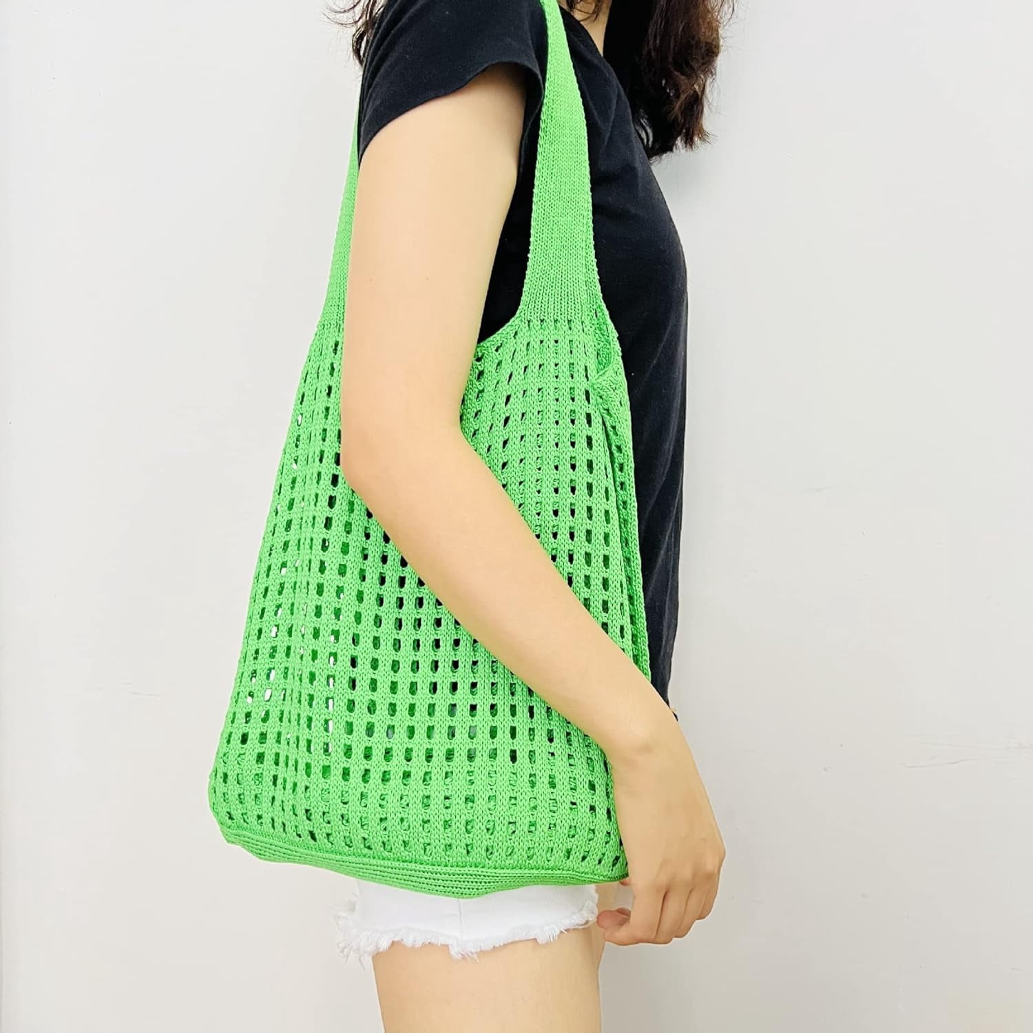Kukuzhu Y2k Aesthetic Tote Bag Aesthetic Y2k Bag Crochet Tote Bag Aesthetic Tote Bags Aesthetic Y2k Purse