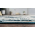 thumbnail image 4 of Unique Loom 3134080 5 x 8 ft. Salle Garnier Sofia Rectangular Rug, Blue, 4 of 4