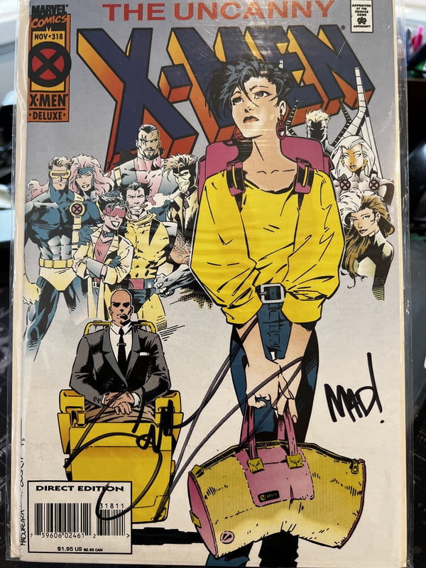 X-Men #318 Signed Scott Lobdell and Joe Madureira