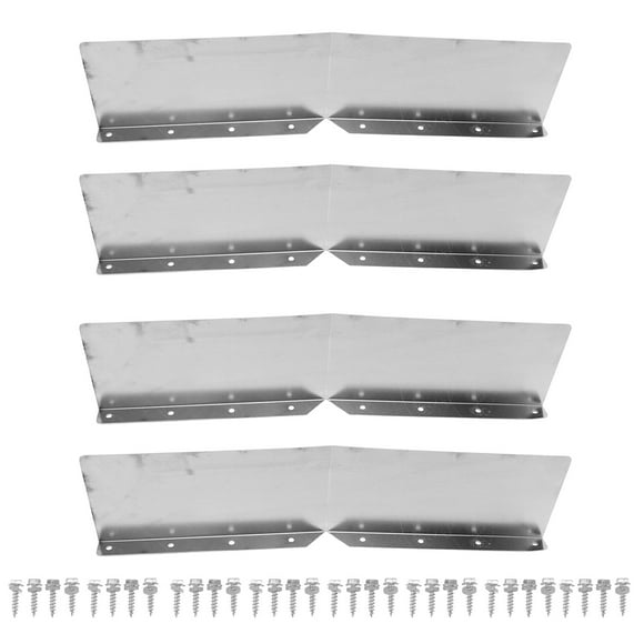 4pcs Gutter Valley Splash Guards Aluminum Rain Gutter Valley Roofing Gutter Guards Or House Shingle Roofs Corner