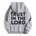 thumbnail image 3 of SIYUDAN Hoodies For Women Jesus Loves You Sweatshirt Letter Print Christian Sweatshirt Oversized Pullover Hoodie Sweatshirt Fall Basics Teens Clothes, 3 of 4