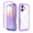 Purple, variant on Bumper Case for iPhone 17, Double Layer Protection for iPhone 17 Case, PC Front Bumper + Back Cover Non-Slip Combination Phone Cover for iPhone 17