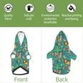 thumbnail image 6 of Fotbe Jungle Animals Print Small Dog Sweater Hoodies Pet Grey Hooded Soft Fleece Sweatshirts with Pocket Fall Winter Puppy Cat Sweaters Warm Clothes-X-Small, 6 of 7