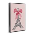 thumbnail image 3 of Stupell Industries Eclectic Pink Bow on Eiffel Tower Black Framed Giclee Art, 20 x 30, by Lanie Loreth, 3 of 8