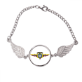 thumbnail image 1 of Latina Colombia bandera emblema nacional Pulsera pulsera pulsera alas de ángel pulsera, 1 of 3