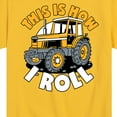 thumbnail image 3 of Instant Message - This Is How I Roll Tractor - Toddler & Youth Short Sleeve Graphic T-Shirt, 3 of 6