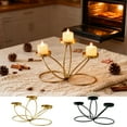thumbnail image 7 of Mecorevxz Three Armed Candlestick Candle Holders Decoration Table Centerpiece Decoration for Christmas Wedding Party Christmas Decorations(Gold), 7 of 7