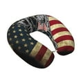 thumbnail image 2 of KLL Veterans Day1 Pattern Memory Foam Cervical Neck Pillow Versatile U-Shaped Pillows for Home/Office/Camping/Travelling/Soft Washable Cover, 2 of 8