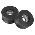 thumbnail image 4 of U-Type Pulley, U-Groove Pulley, Metal 4pcs Guide Wheel Black For Many Projects, 4 of 8