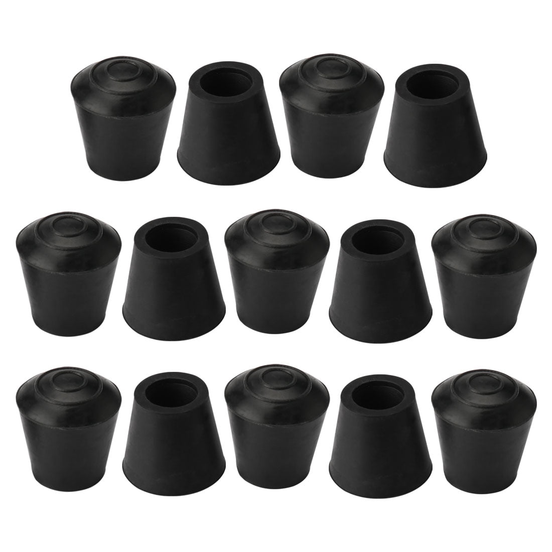 20pcs Synthetic Rubber Furniture Chair Foot  Cover Floor Protector 13mm ID 