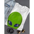 thumbnail image 3 of Green Alien T-Shirt Women -SPIdeals Designs, Female Medium, 3 of 4
