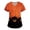 17# Ginger, variant on Womens Halloween Scrub Tops Ghost Pumpkin Printed Scrubs V Neck Relaxed Fit Medical Nursing Uniform Short Sleeve With Side Pockets Black 5XL
