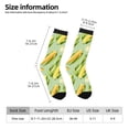 thumbnail image 5 of Yiaed Fresh Sweet Corn Print Great elasticity Crew Socks Sports socks for Men and Women, 5 of 5