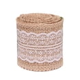 thumbnail image 1 of Ruban en Toile de Jute Naturelle Vintage 2M Dentelle Blanche pour Décoration de Mariage Maison, 1 of 7